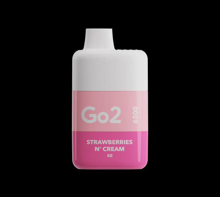 Go2 Disposable 6500 - Strawberries n Cream 35mg