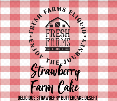 Fresh Farms - Strawberry Farm Cake 60ml/3mg