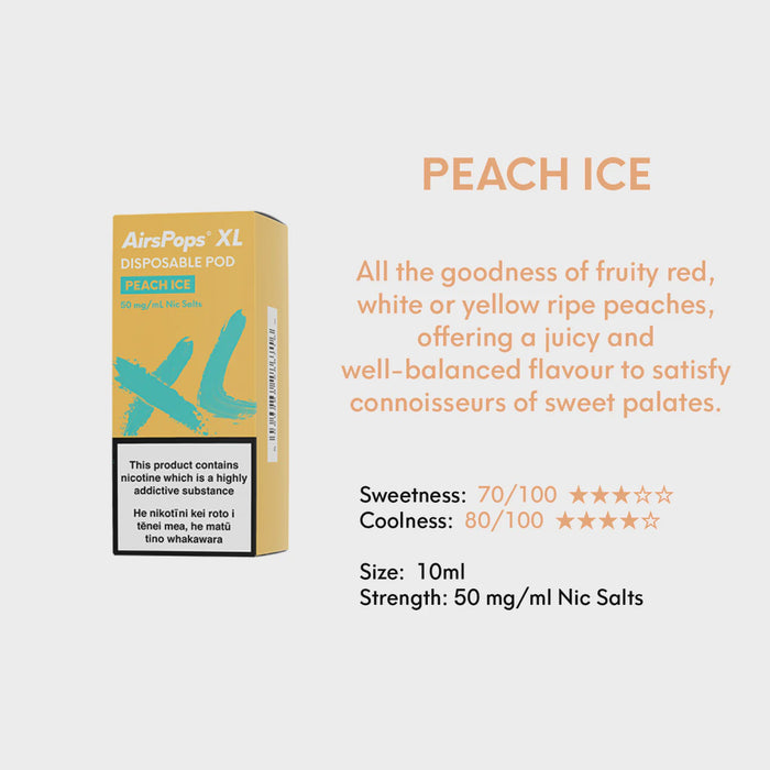 AIRSCREAM AirsPops XL Pod-Peach Ice