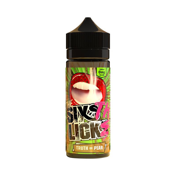 Six Licks - Truth Or Pear (Strawberry Pear) 100ml/6mg