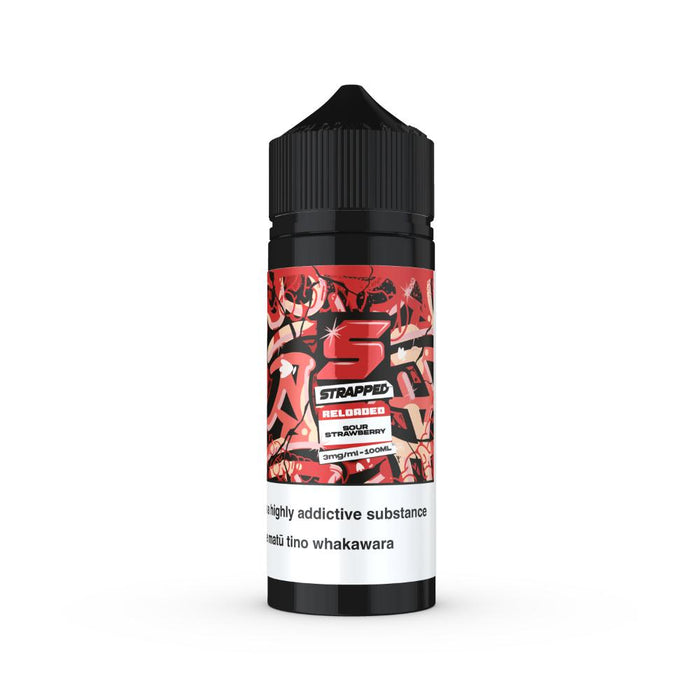 Strapped Reloaded - Sour Strawberry 100ml/0mg