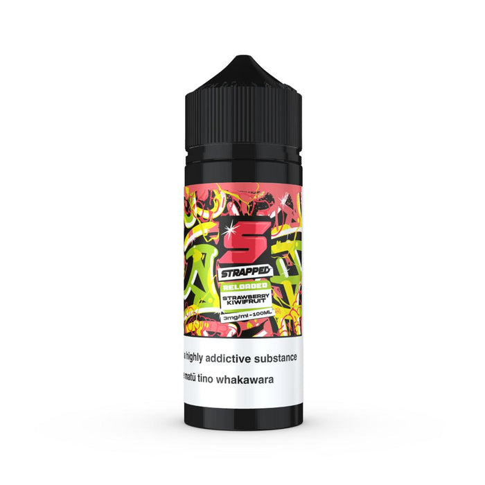 Strapped Reloaded - Strawberry Kiwifruit 100ml/3mg