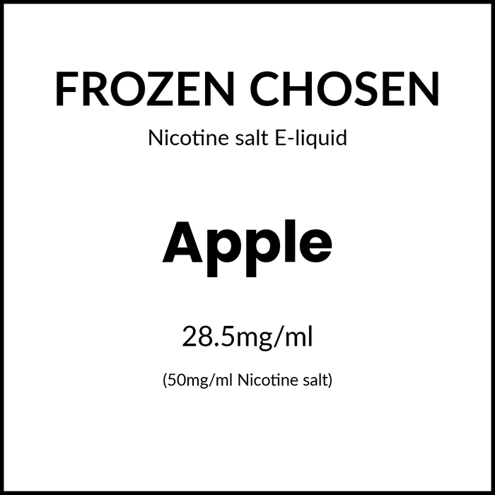 FROZEN CHOSEN SALTS - APPLE 30ML/50mg