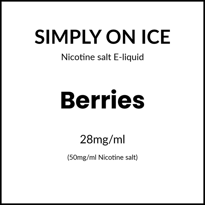 Simply Salts  On Ice - Berries 30ml/50mg