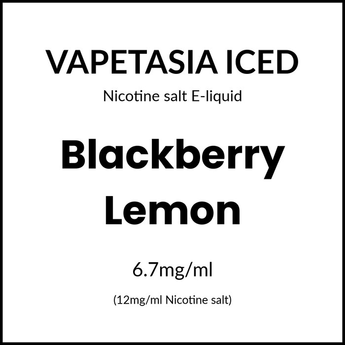 Vapetasia Lemonade Iced Salts - Blackberry Lemon 30ml/12mg