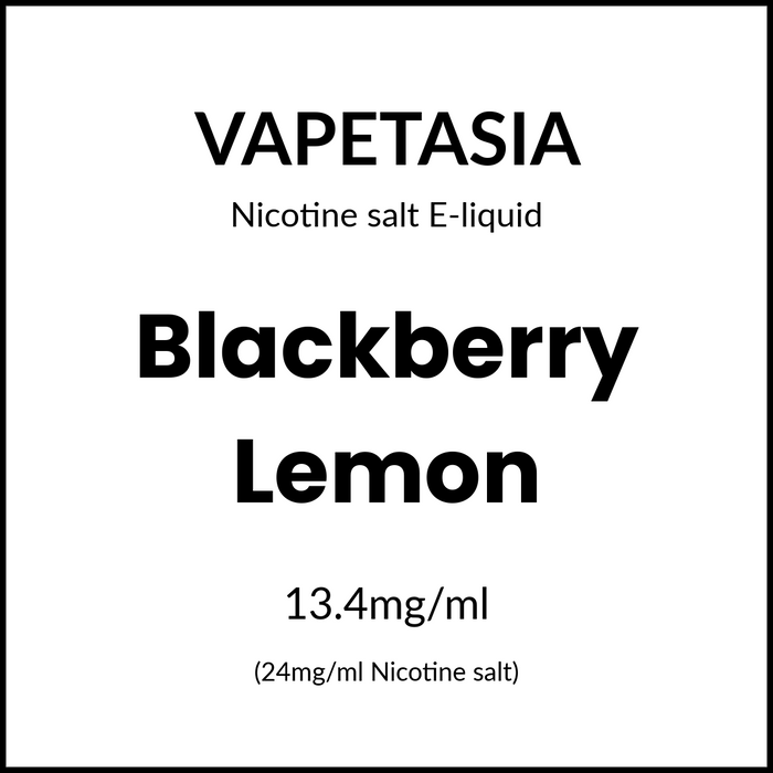 Vapetasia Lemonade Salts - Blackberry Lemon 30ml/24mg