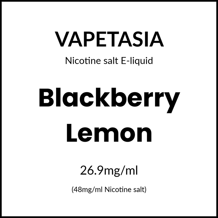 Vapetasia Lemonade Salts - Blackberry Lemon 30ml/48mg