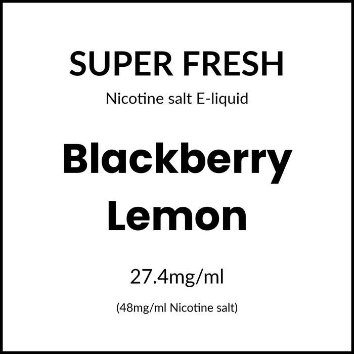 Super Fresh Salts - Blackberry Lemon 48mg/30ml