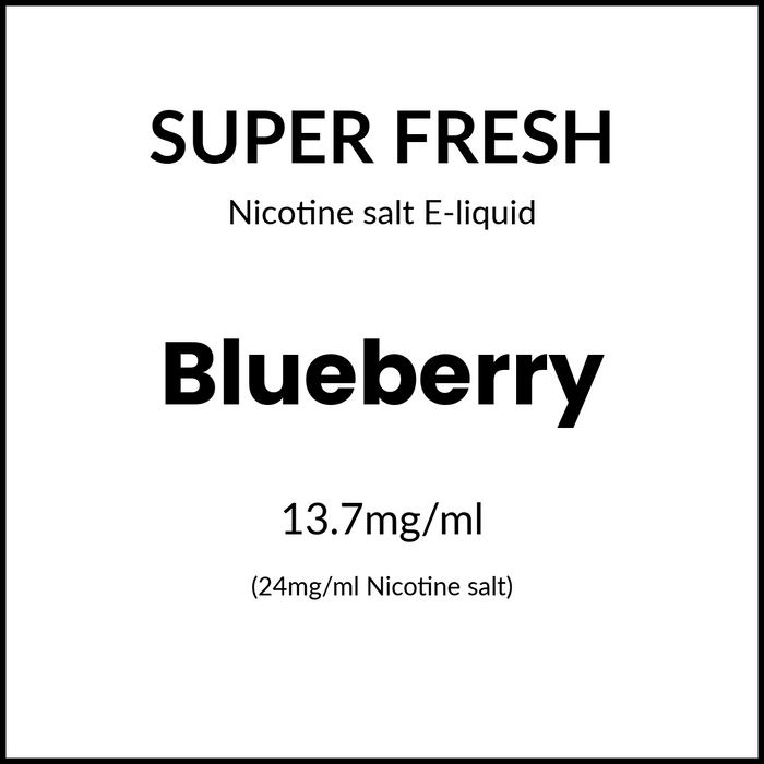 Super Fresh Salts - Blueberry 24mg/30ml