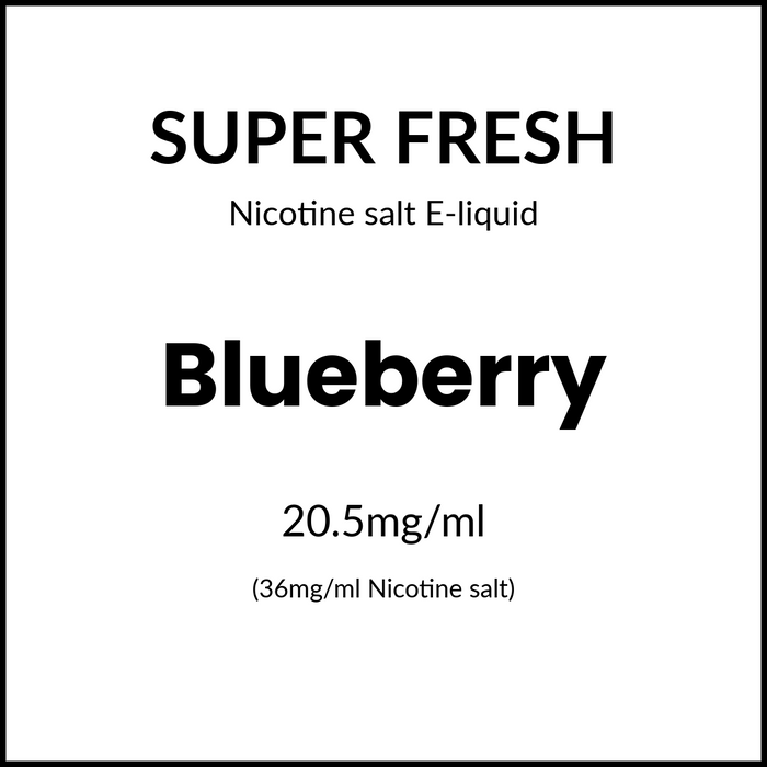 Super Fresh Salts - Blueberry 36mg/30ml