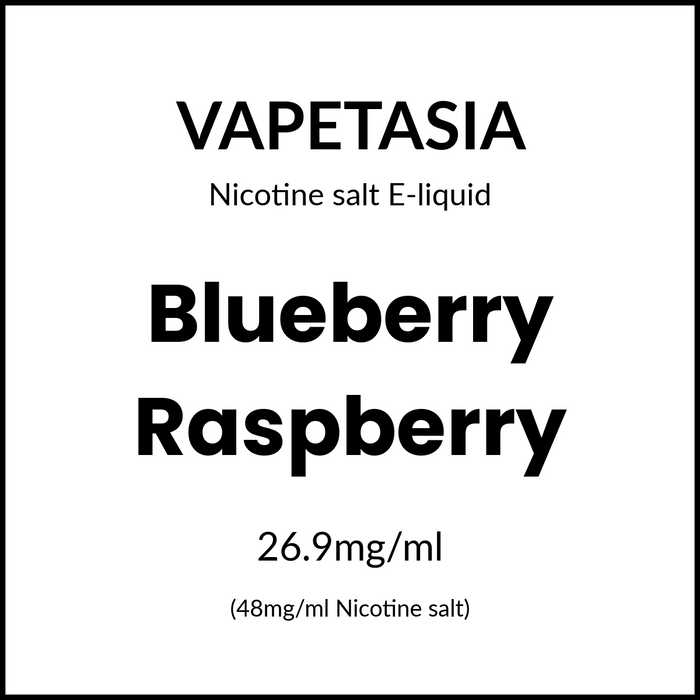 Vapetasia Killer Fruits Salts - Blueberry Raspberry 30ml/48mg
