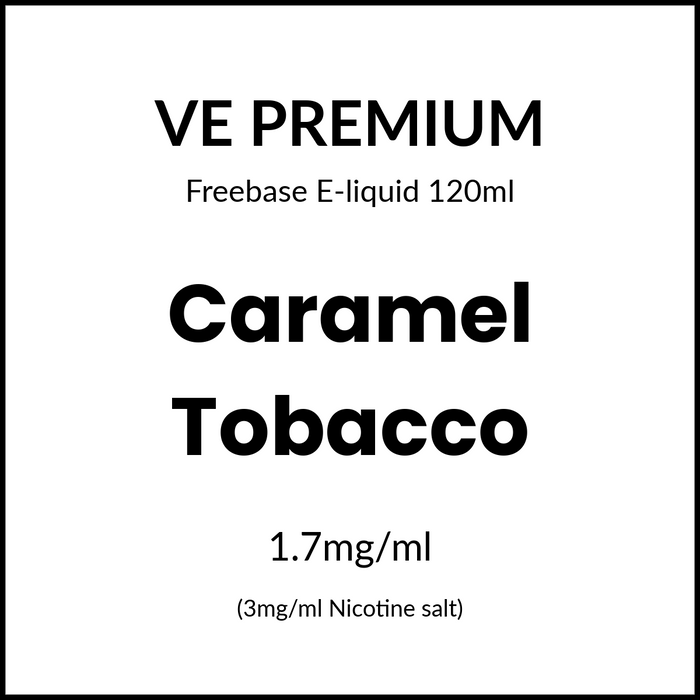 VE Premium - Caramel Tobacco 120ml/3mg