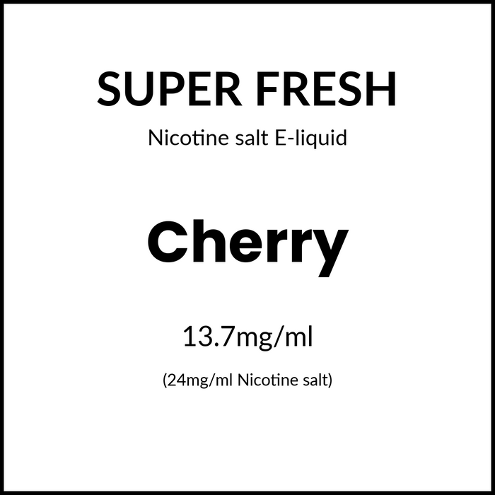 Super Fresh Salts - Cherry 24mg/30ml