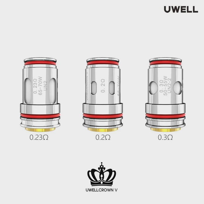 Uwell - Crown V Replacement Coils (4 Pack) 0.3ohm