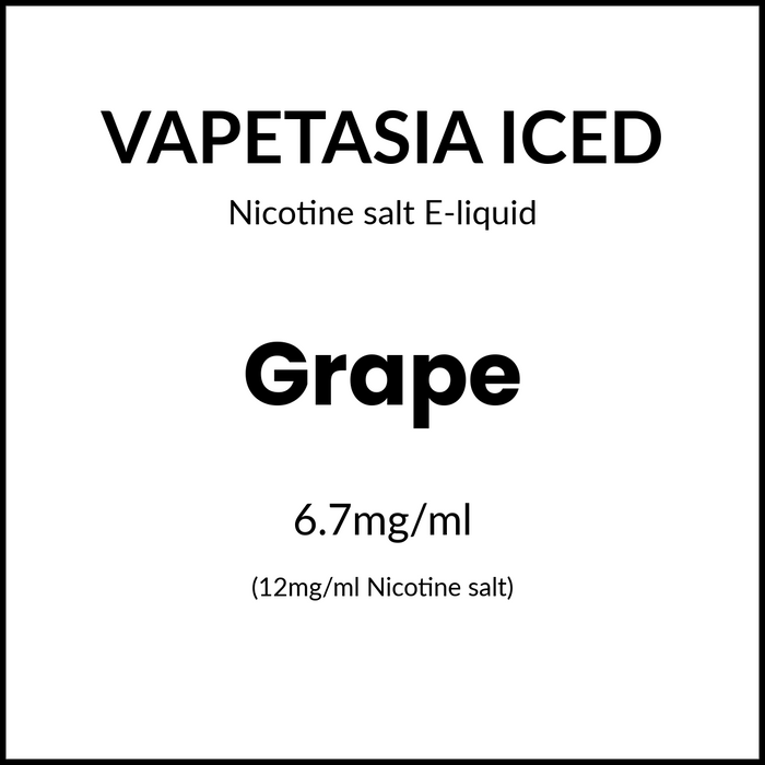 Vapetasia Iced Salts - Grape 30ml/12mg