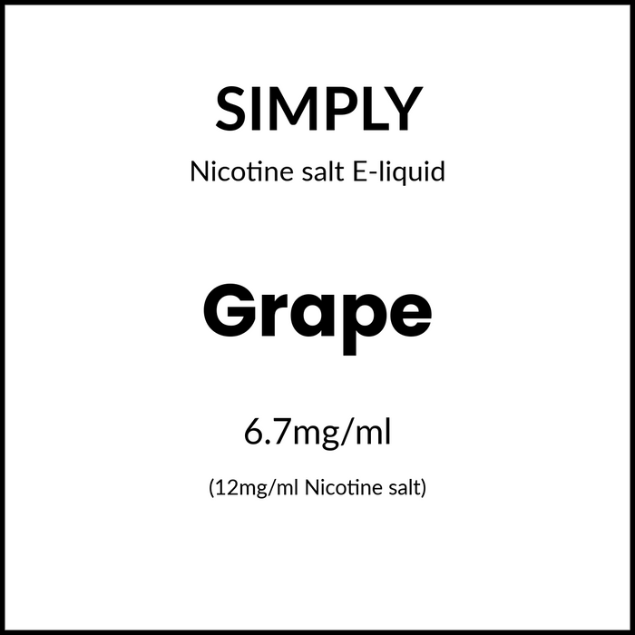 Simply Salts - Grape 30ml/12mg