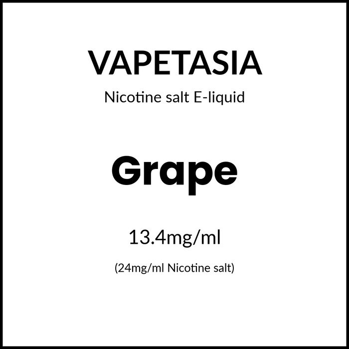 Vapetasia Salts - Grape 30ml/24mg