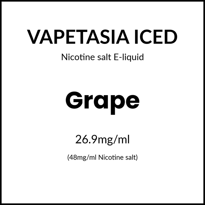 Vapetasia Iced Salts - Grape 30ml/48mg
