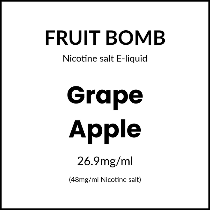 Fruit Bomb Salts - Grape Apple 30ml/48mg