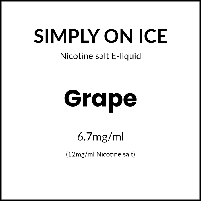 Simply Salts On Ice - Grape 30ml/12mg