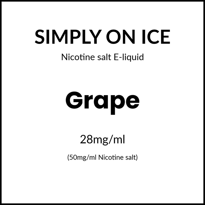 Simply Salts On Ice - Grape 30ml/50mg