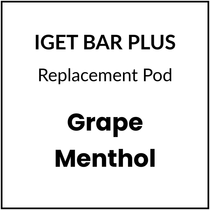 IGET BAR PLUS POD 3.0 10K Grape Menthol