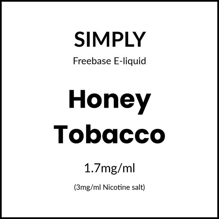 Simply Tobacco - Honey Tobacco 60ml/3mg