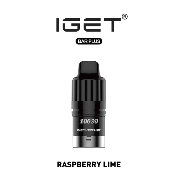 iGET Bar PLUS Pod V3 (10000 Puffs) - Raspberry Lime