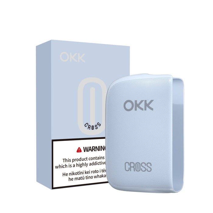 OKK CROSS - HYBRID DISPOSABLE VAPE (BATTERY ONLY) Baby Blue