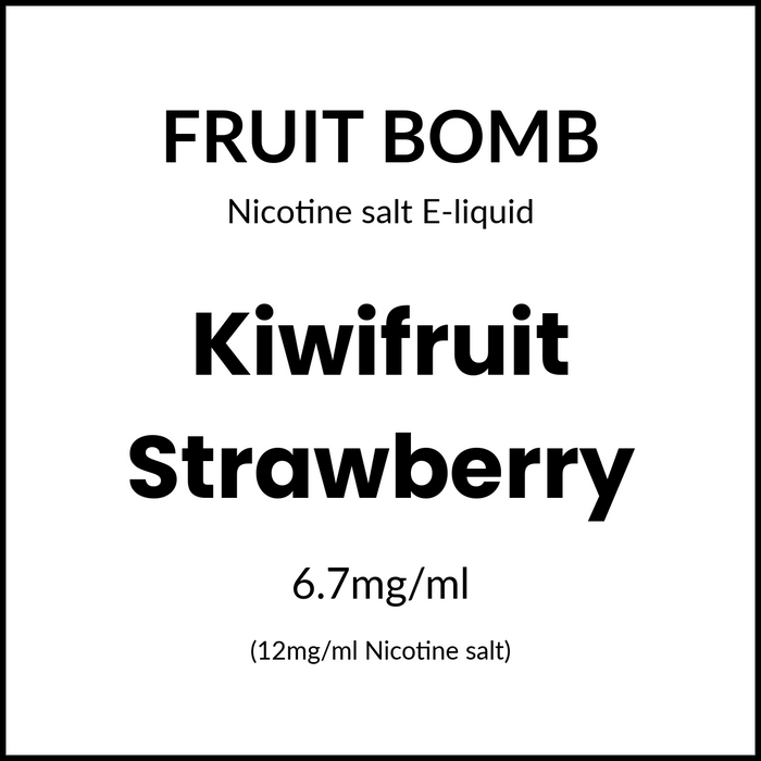 Fruit Bomb Salts - Kiwifruit Strawberry 30ml/12mg