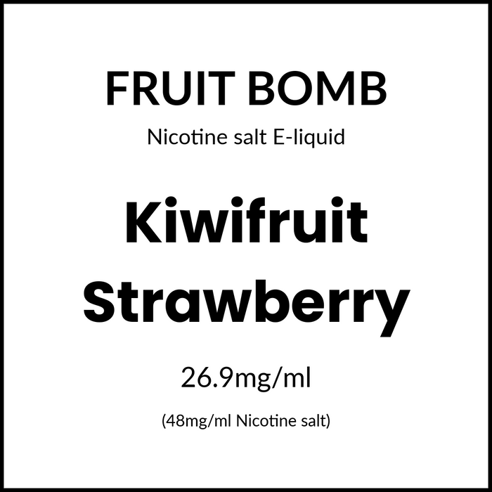 Fruit Bomb Salts - Kiwifruit Strawberry 30ml/48mg