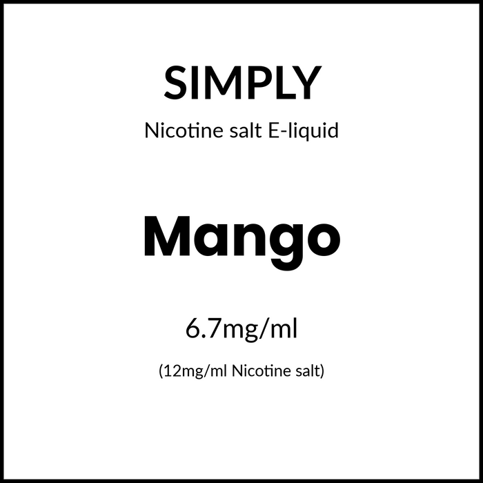 Simply Salts - Mango 30ml/12mg