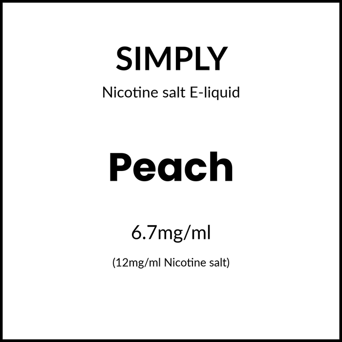 Simply Salts - Peach 30ml/12mg