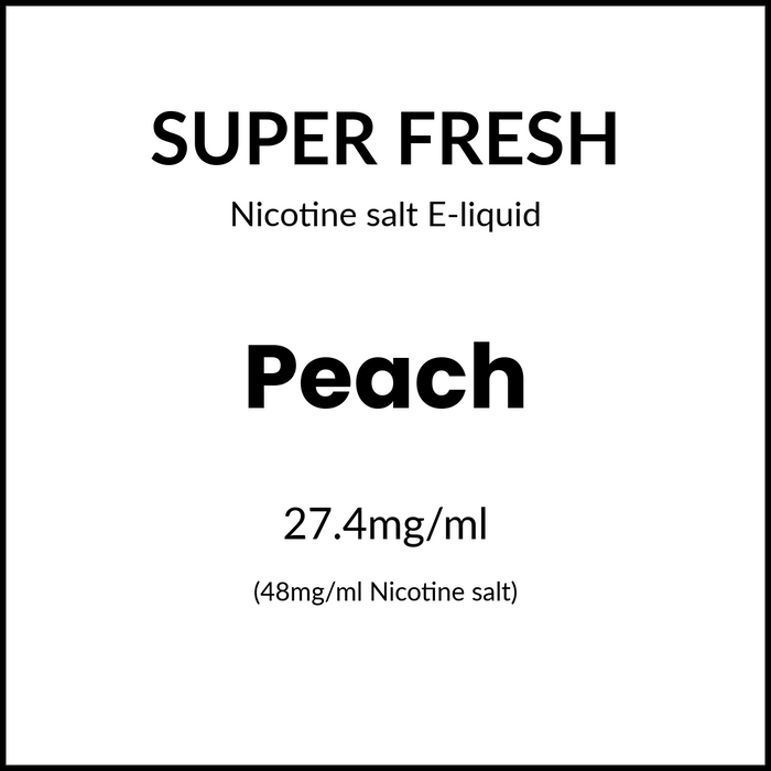 Super Fresh Salts - Peach 48mg/30ml