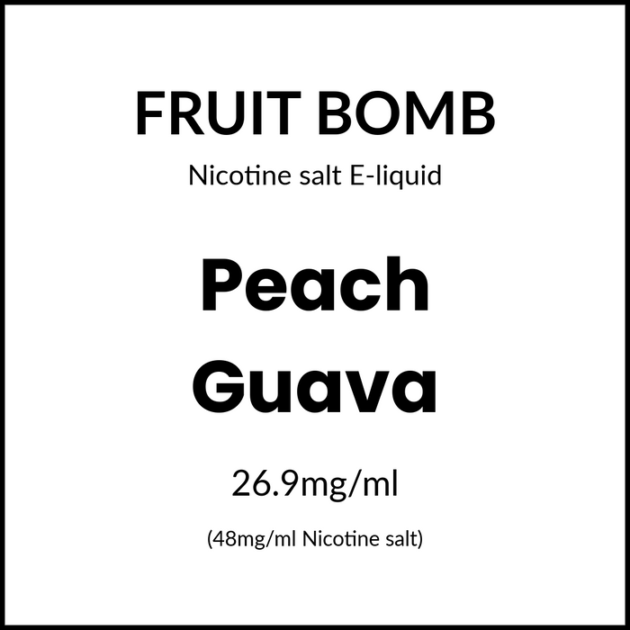 Fruit Bomb Salts - Peach Guava 30ml/48mg