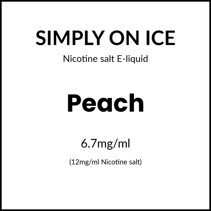 Simply Salts On Ice - Peach 30ml/12mg