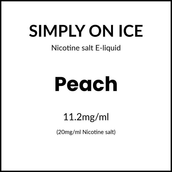 Simply Salts On Ice - Peach 30ml/20mg