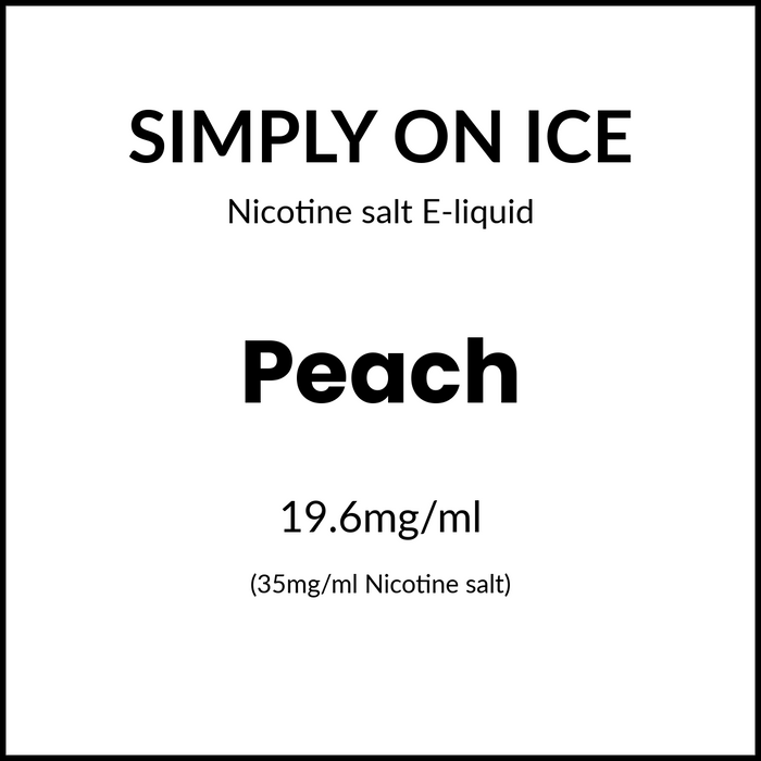 Simply Salts On Ice - Peach 30ml/35mg