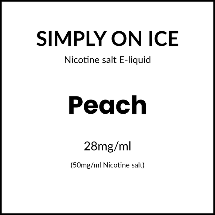 Simply Salts On Ice - Peach 30ml/50mg