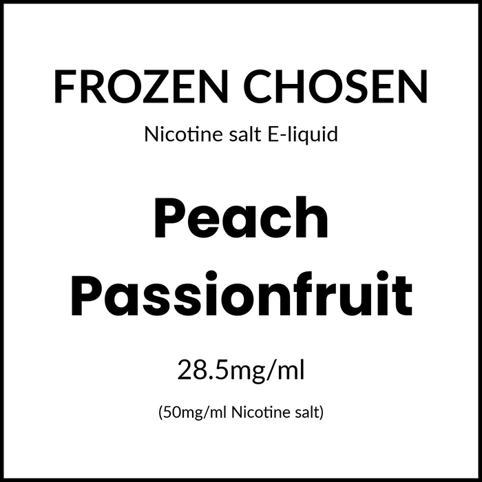 FROZEN CHOSEN SALTS - PEACH PASSIONFRUIT 30ml/50mg