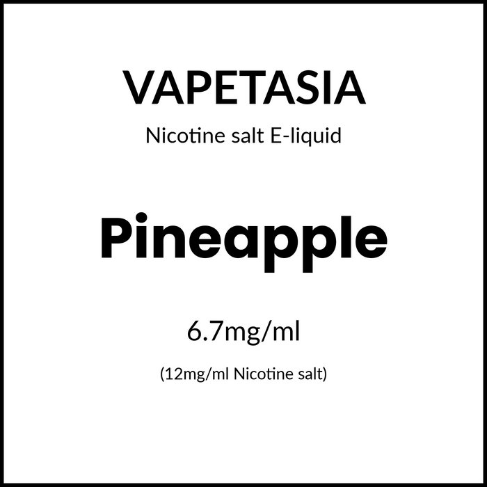 Vapetasia Salts - Pineapple  30ml/12mg