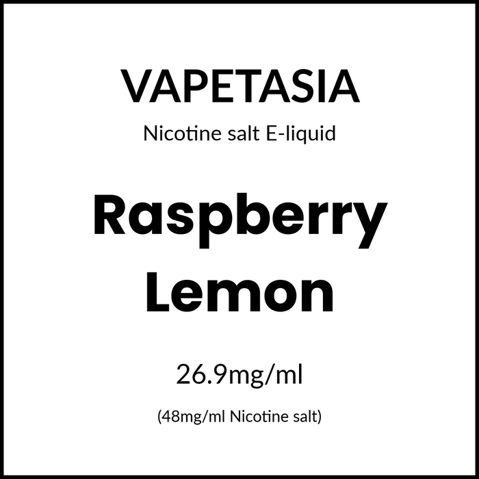 Vapetasia Lemonade Salts - Raspberry Lemon 30ml/48mg