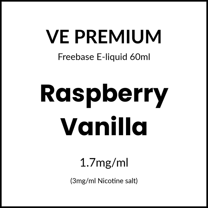 VE Premium - Raspberry Vanilla 60ml/3mg