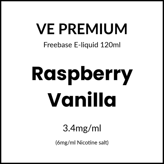VE Premium - Raspberry Vanilla 120ml/6mg