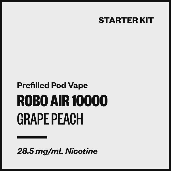 ROBO AIR 10000 - Grape Peach (Starter Kit)