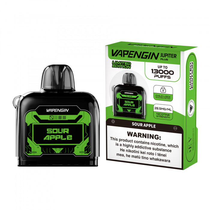 VAPENGIN Jupiter 2 plus 13000 puffs - Pod Sour Apple