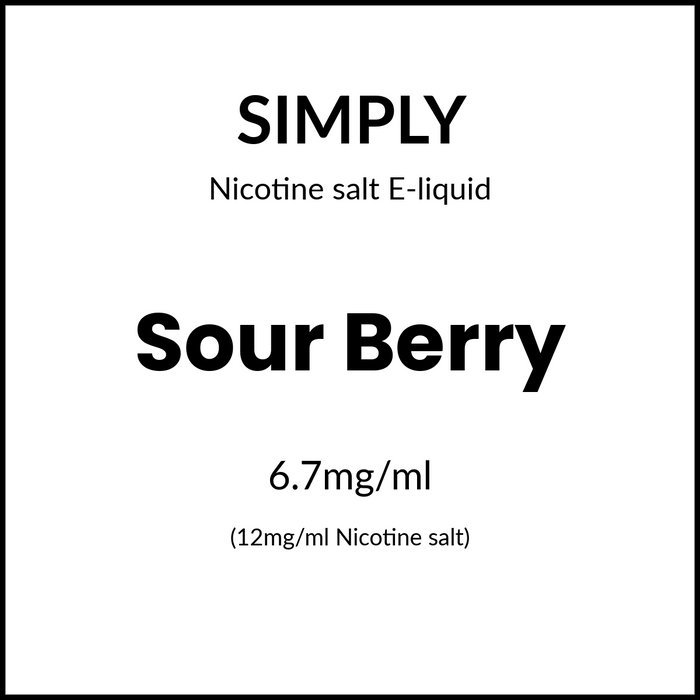 Simply Salts - Sour Berry 30ml/12mg
