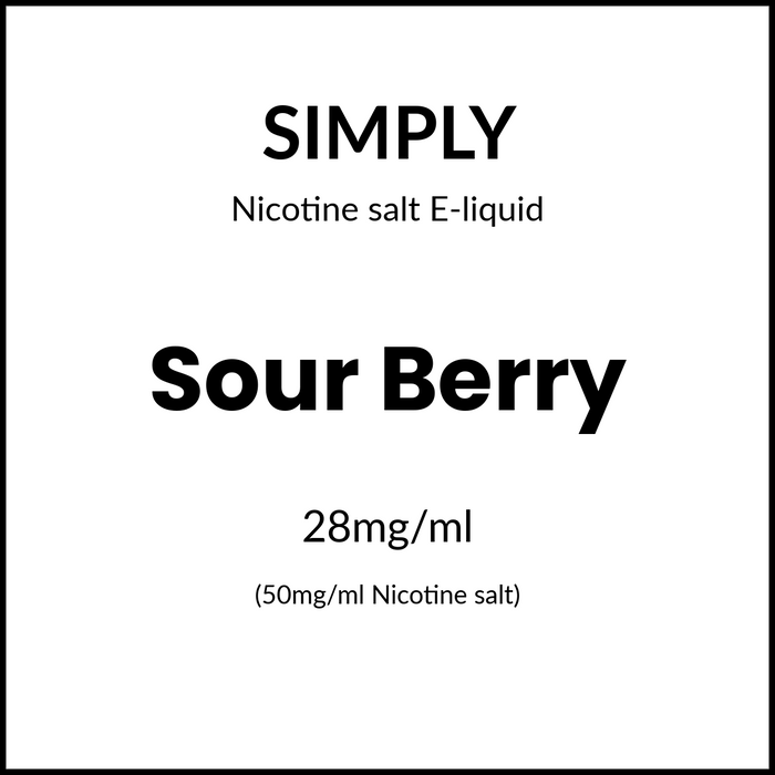 Simply Salts - Sour Berry 30ml/50mg