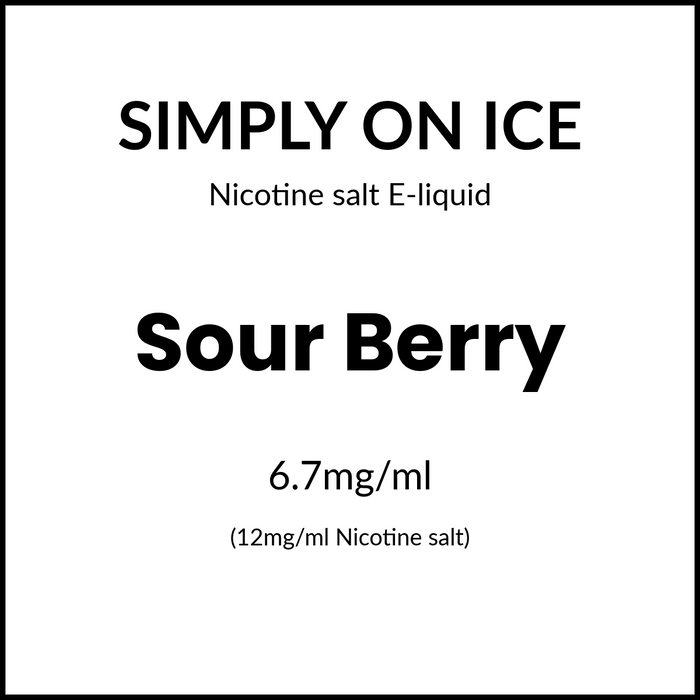 Simply Salts On Ice - Sour Berry 30ml/12mg