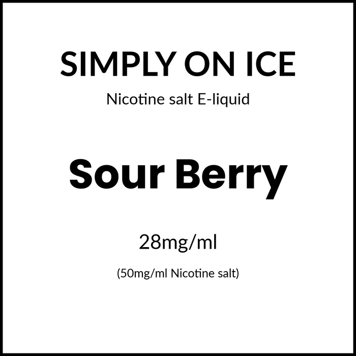 Simply Salts On Ice - Sour Berry 30ml /50mg